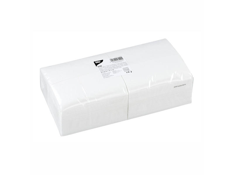 PAPSTAR Serviettes Bistro, 330 x 330 mm, 2 couches, blanc
