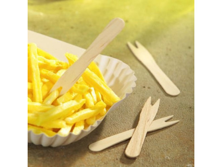 PAPSTAR Fourchette à frites 'pure', longueur: 85 mm