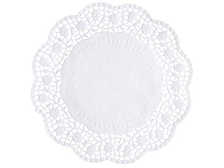 PAPSTAR Napperon, rond, diamètre: 330 mm, blanc