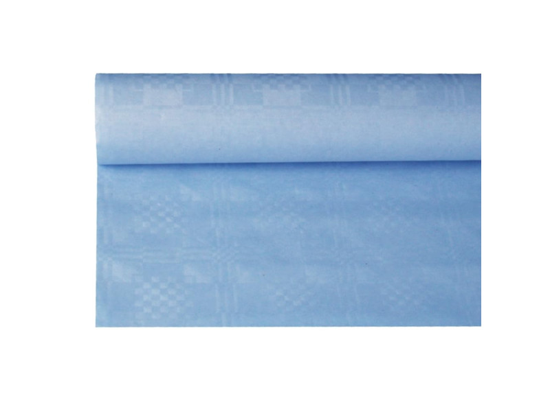 PAPSTAR Nappe damassée, (l)1,2 x (L)8 m, bleu clair