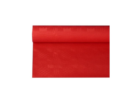 PAPSTAR Nappe damassée, (l)1,2 x (L)8 m, rouge