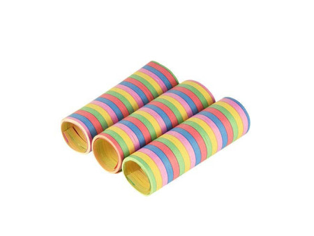 PAPSTAR Serpentins 'Rayures', en papier, 5 couleurs