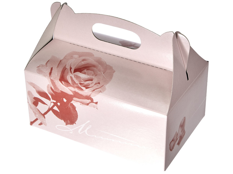 PAPSTAR Boîte carton à gâteau avec poignée, 200 x 130 x 90mm
