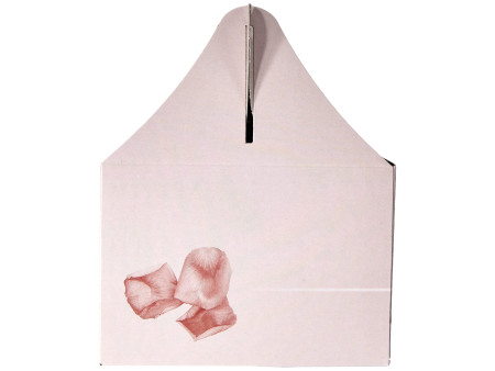 PAPSTAR Boîte carton à gâteau avec poignée, 200 x 130 x 90mm