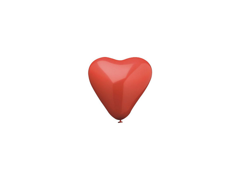 PAPSTAR Ballon de baudruche 'Coeur', en forme de coeur,rouge