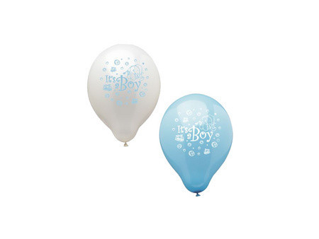PAPSTAR Ballons de baudruche 'It's a Boy',assorti bleu/blanc
