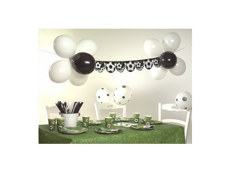 PAPSTAR Ballon de baudruche 'Soccer', noir/blanc