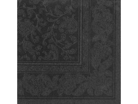 PAPSTAR Serviette 'ROYAL Collection Ornaments', noir