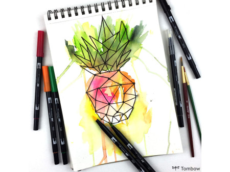 Tombow Feutre double pointe 'DUAL BRUSH PEN ABT' cool grey 6