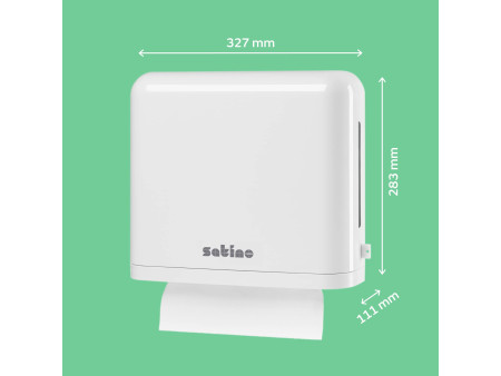 satino by wepa Distributeur d'essuie-mains Interfold, blanc