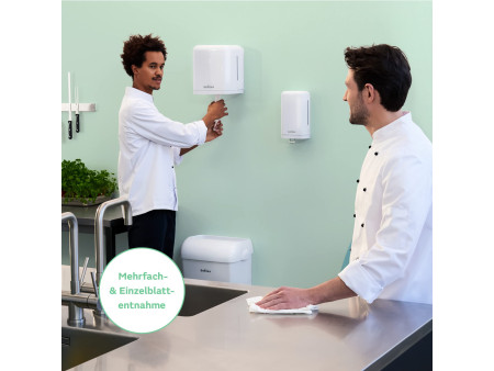satino by wepa Distributeur d'essuie-mains Centerfeed, blanc