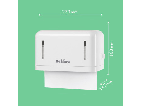satino by wepa Distributeur d'essuie-mains mini, blanc