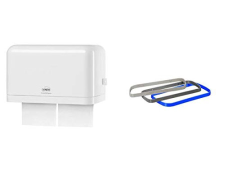 satino by wepa Distributeur de papier-toilette unique, blanc