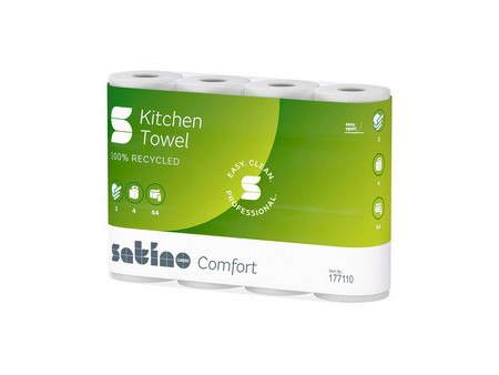 satino by wepa Essuie-tout Comfort, 3 couches, extra blanc