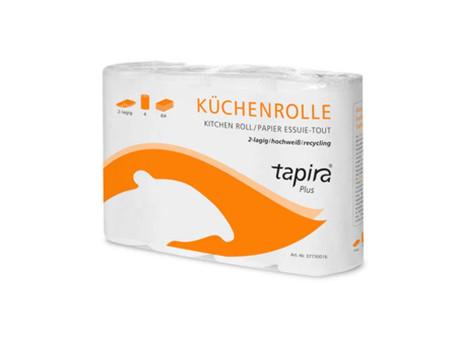 Tapira Rouleau papier essuie-tout Plus, 2 plis, extra blanc