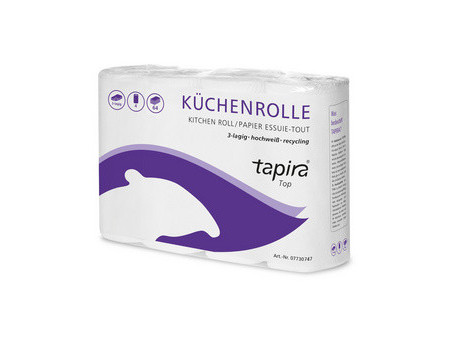 Tapira Rouleau papier essuie-tout Top, 3 plis, extra blanc