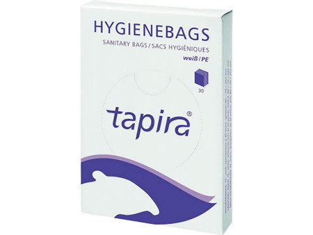 Tapira Sac hygiénique en PE pour distributeur, blanc