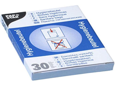 STARPAK Sacs hygiéniques en PE, non imprimé, blanc
