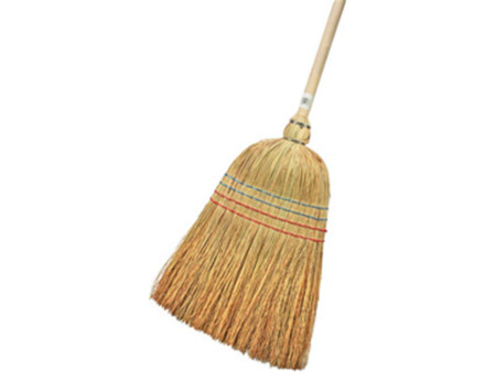 Peggy Perfect Balai en paille avec un manche en bois, 4