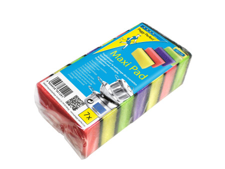 Peggy Perfect Eponge à récurer Maxi Pad, paquet de 7