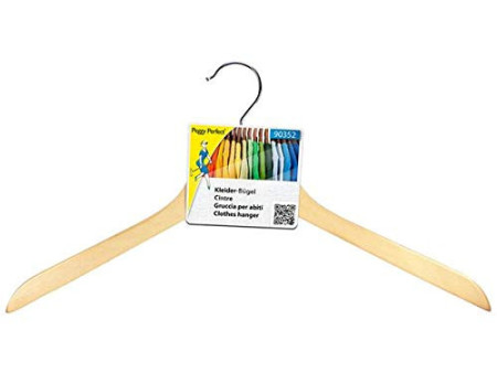 Peggy Perfect Cintre en bois sans barre, nature