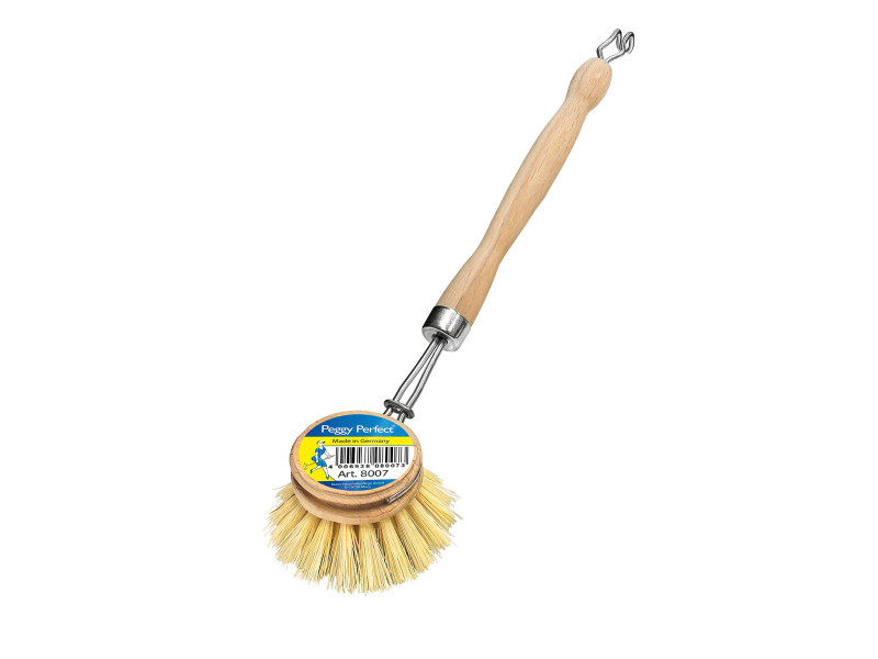 Peggy Perfect Brosse à vaisselle, en bois naturel, rond
