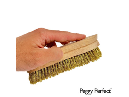 Peggy Perfect Brosse métallique 'GRILL', bois naturel