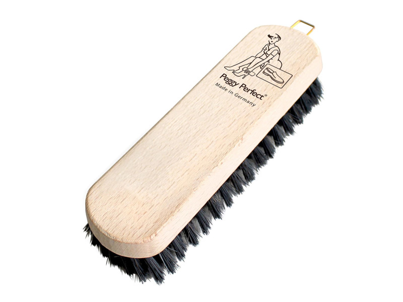 Peggy Perfect Brosse à chaussures 'Éco', bois, brosse foncée