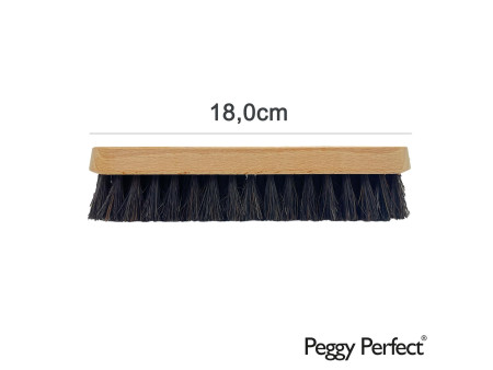Peggy Perfect Brosse à chaussures 'Éco', bois, brosse foncée