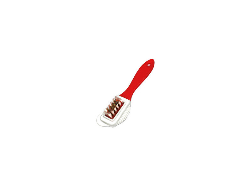 Peggy Perfect Brosse pour chaussures en daim, rouge/blanc