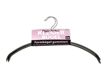 Peggy Perfect Cintre en métal sans barre, pack de 2
