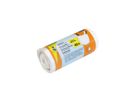 Peggy Perfect Sac poubelle HDPE, 20 litres, transparent