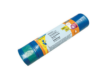 Peggy Perfect Sac poubelle LDPE, 50 litres, bleu