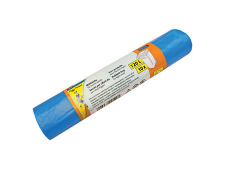 Peggy Perfect Sac poubelle HDPE, 120 litres, bleu