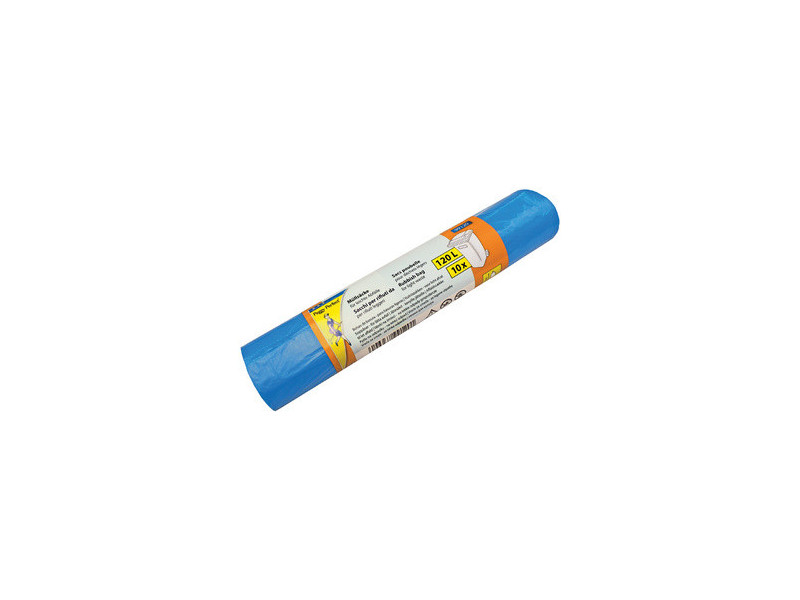Peggy Perfect Sac poubelle HDPE, 120 litres, bleu