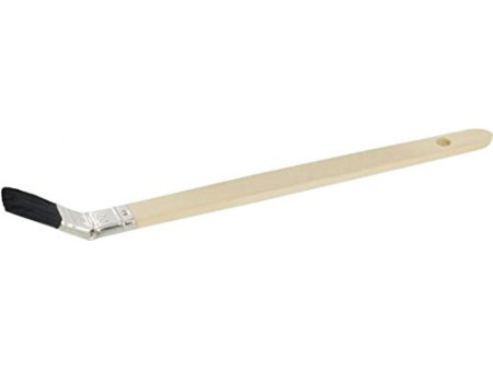 WESTEX Pinceau plat soie naturelle noire, 15 mm, courbé
