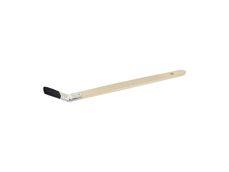 WESTEX Pinceau plat soie naturelle noire, 15 mm, courbé