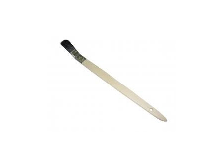 WESTEX Pinceau plat soie naturelle noire, 25 mm, courbé