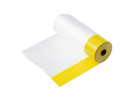 WESTEX Kombi Mask Ruban toile 2en1, 550 mm x 20 m, jaune