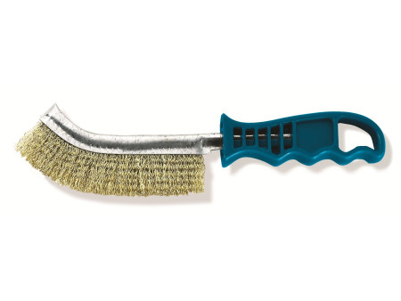 WESTEX Brosse métallique multifonction, poignée plastique
