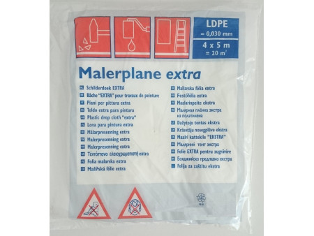 WESTEX Bâche pour travaux de peinture, LDPE, 30 microns
