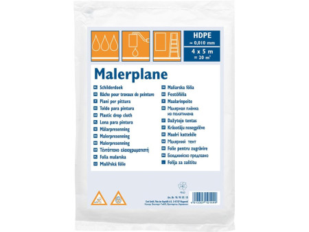 WESTEX Bâche de protection, HDPE 10 microns, transparent