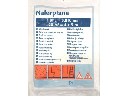 WESTEX Bâche de protection, HDPE 10 microns, transparent