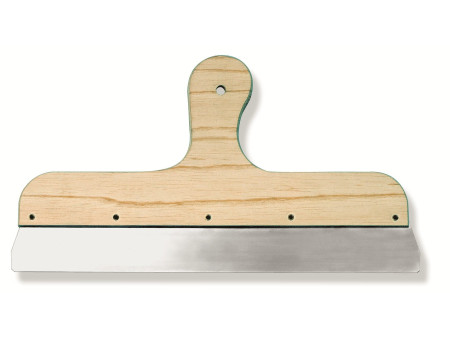WESTEX Couteau à enduire, acier, 400 mm, manche en bois