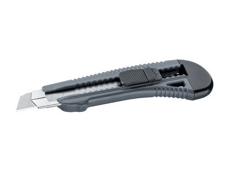 WESTEX Cutter, plastique, lame: 18 mm, gris