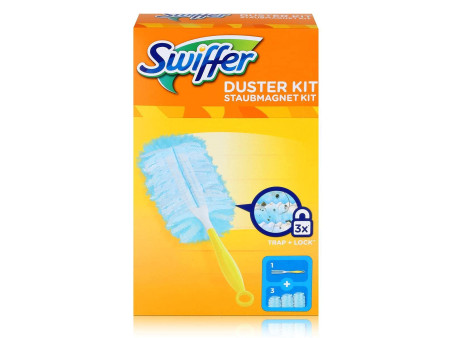 Swiffer Kit d'essai plumeau-magnétique, 1 manche +3 plumeaux