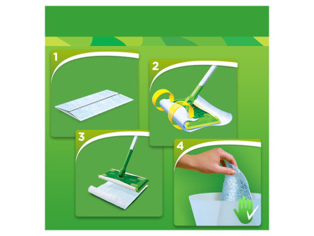 Swiffer Serpillère à sec 'bois & parquet', pack de rechange