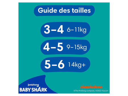 Pampers Couches-culottes de bain Splashers taille 3 - 4