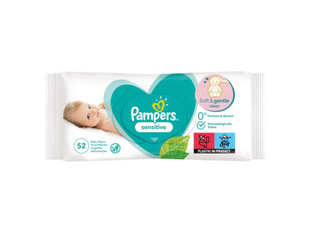 Pampers Lingettes humides Sensitive, paquet de recharge