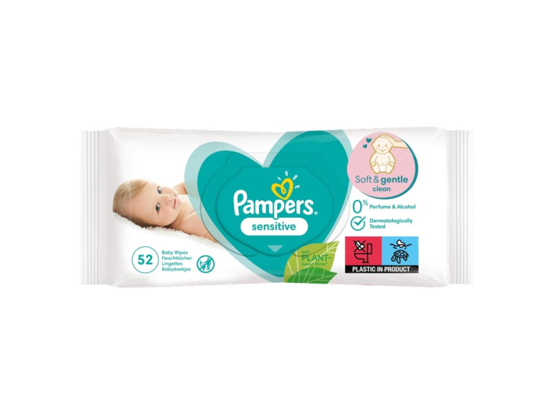 Pampers Lingettes humides Sensitive, paquet de recharge